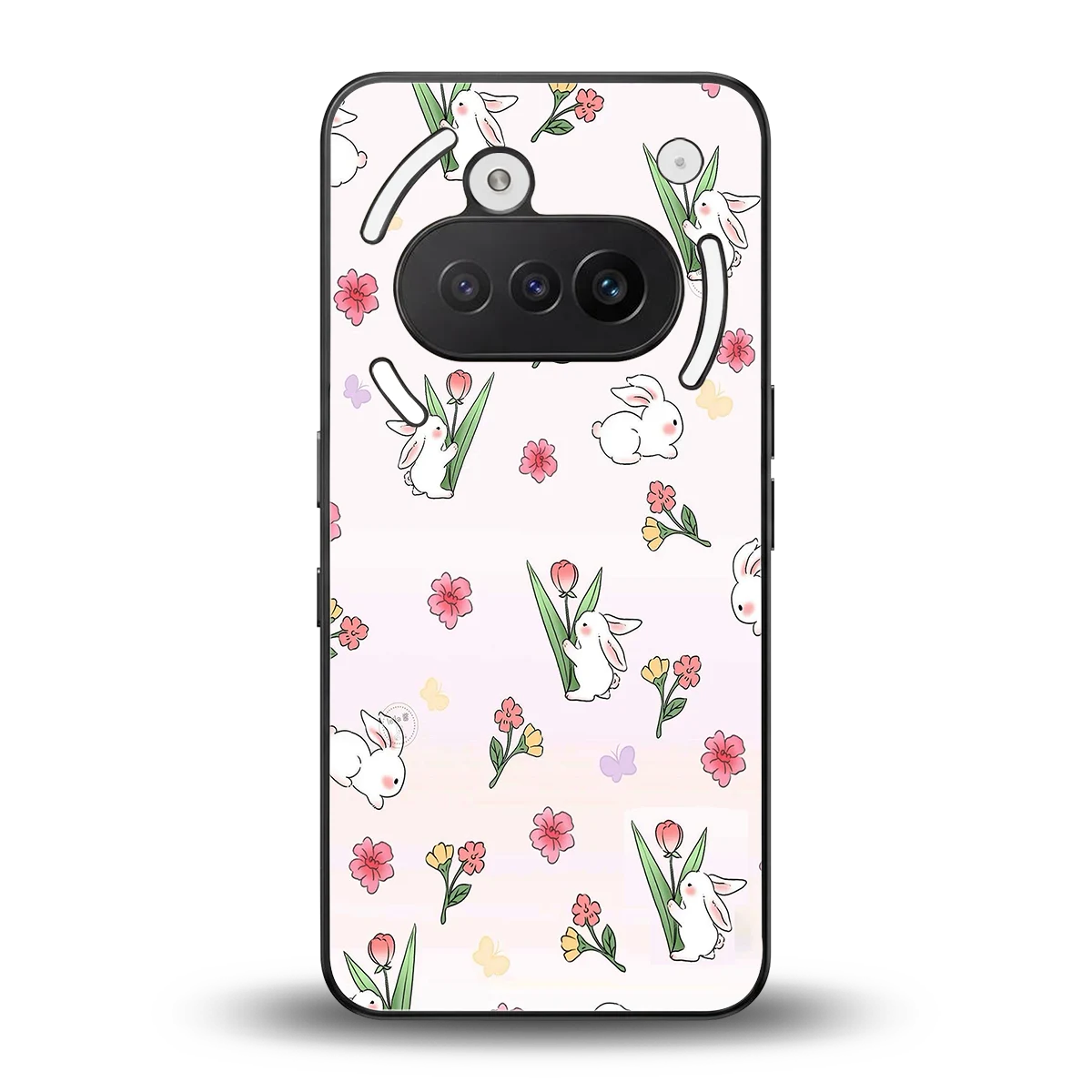 Bunny Bliss back phone cover | glass case for nothing phone 3a