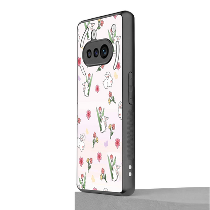 Bunny Bliss nothing phone 3a mobile cover | shockproof glass phone case