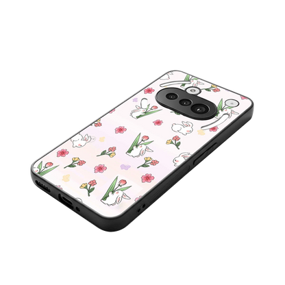 Bunny Bliss stylish phone case for nothing phone 3a | glossy glass and slim fit