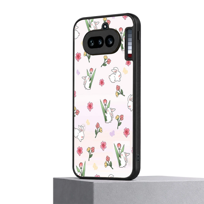 Bunny Bliss nothing phone 4a mobile cover | shockproof glass phone case