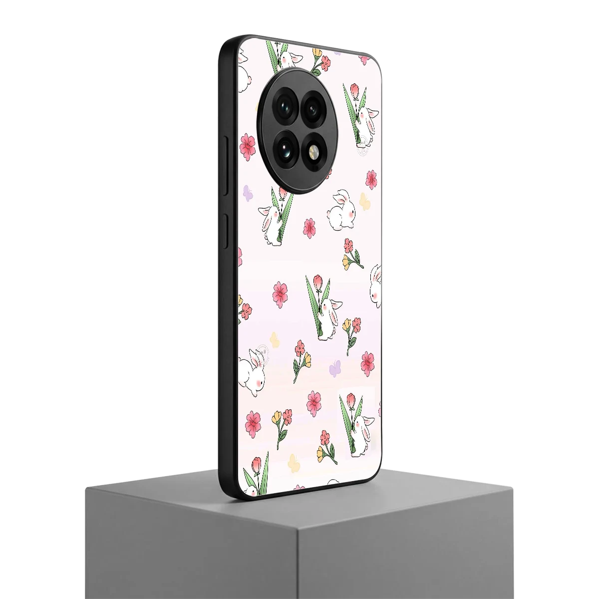 Bunny Bliss oneplus 13r mobile cover | shockproof glass phone case