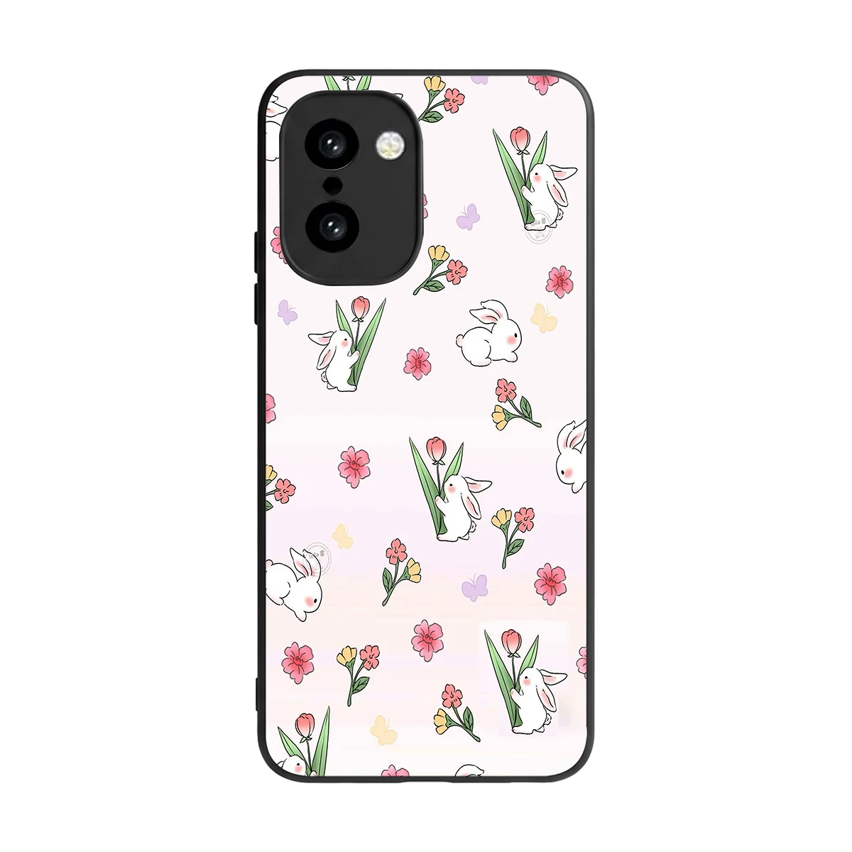 Bunny Bliss back phone cover | glass case for oneplus 15r