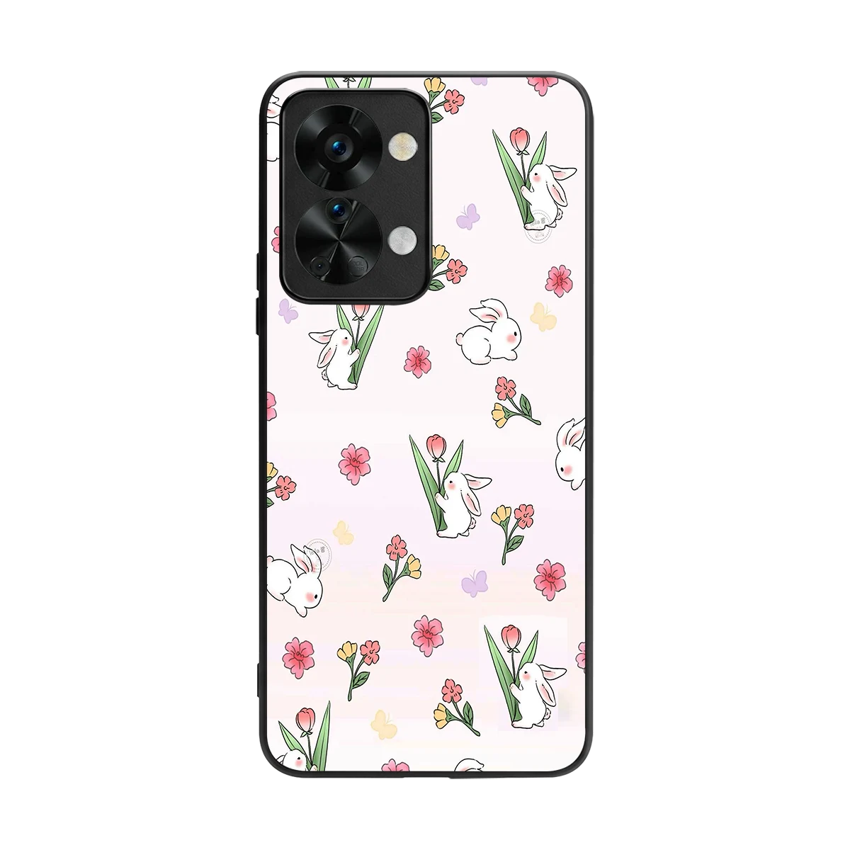 Bunny Bliss back phone cover | glass case for oneplus nord 2t