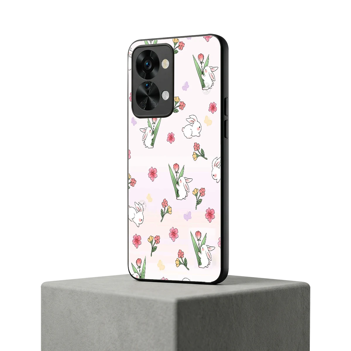 Bunny Bliss oneplus nord 2t mobile cover | shockproof glass phone case