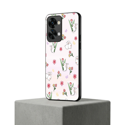 Bunny Bliss oneplus nord 2t mobile cover | shockproof glass phone case