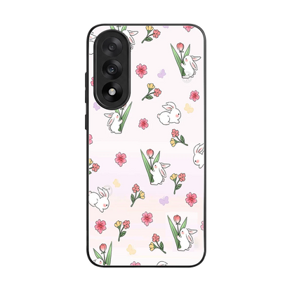Bunny Bliss back phone cover | glass case for oneplus nord 5