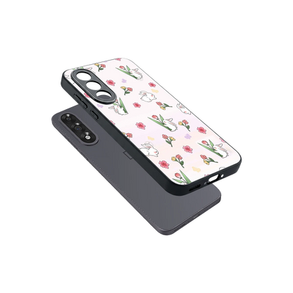 Bunny Bliss sleek oneplus nord 5 cover with tempered glass back and TPU edges