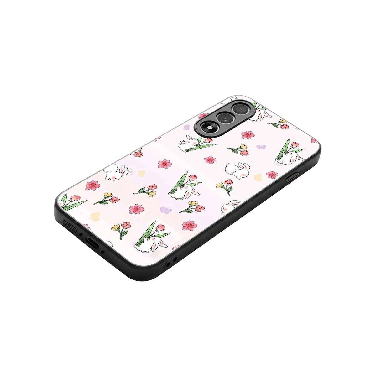 Bunny Bliss stylish phone case for oneplus nord 5 | glossy glass and slim fit