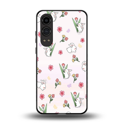 Bunny Bliss back phone cover | glass case for oneplus nord ce 4 lite