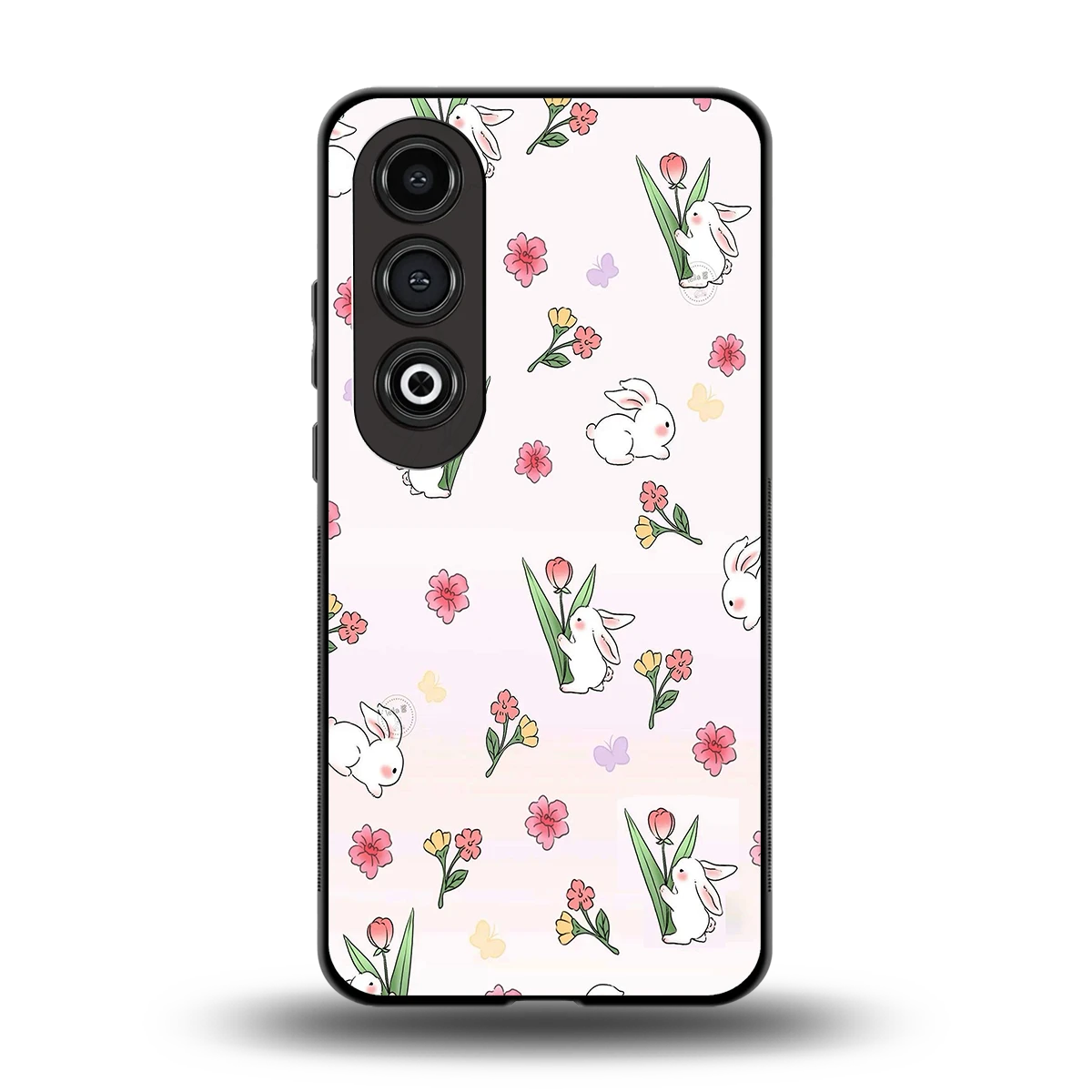 Bunny Bliss back phone cover | glass case for oneplus nord ce 4