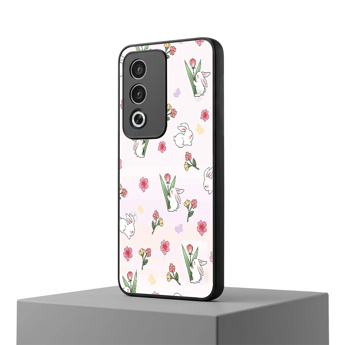 Bunny Bliss oppo a3 pro mobile cover | shockproof glass phone case