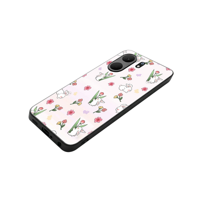 Bunny Bliss stylish phone case for oppo a5x 5g | glossy glass and slim fit