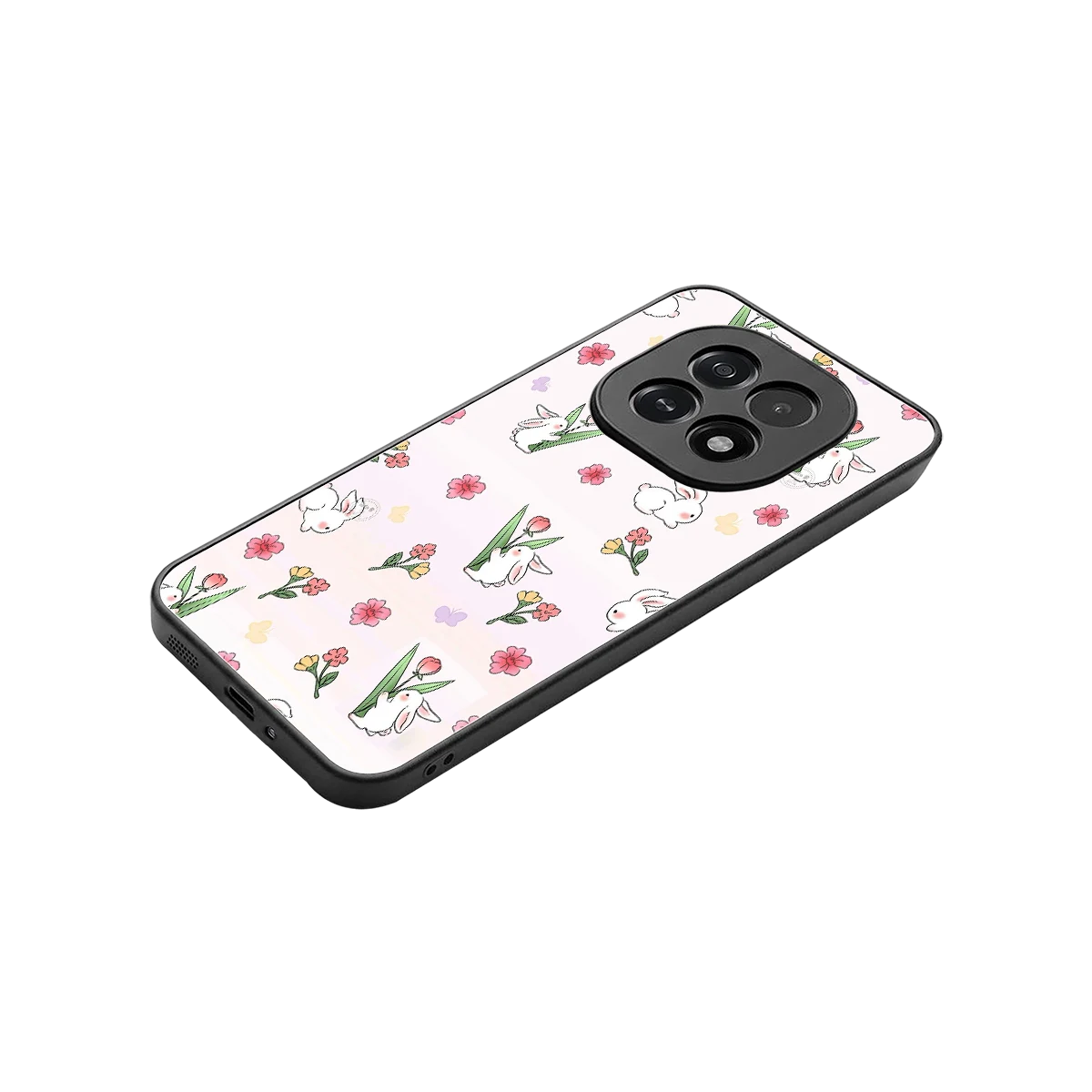 Bunny Bliss stylish phone case for oppo f29 5g | glossy glass and slim fit