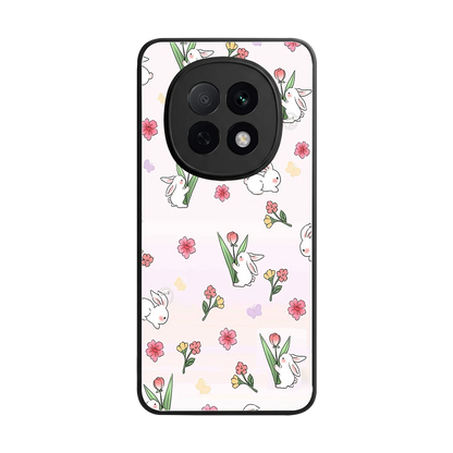 Bunny Bliss back phone cover | glass case for oppo f29 pro 5g