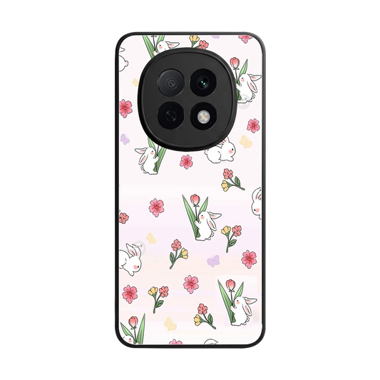 Bunny Bliss back phone cover | glass case for oppo f29 pro 5g