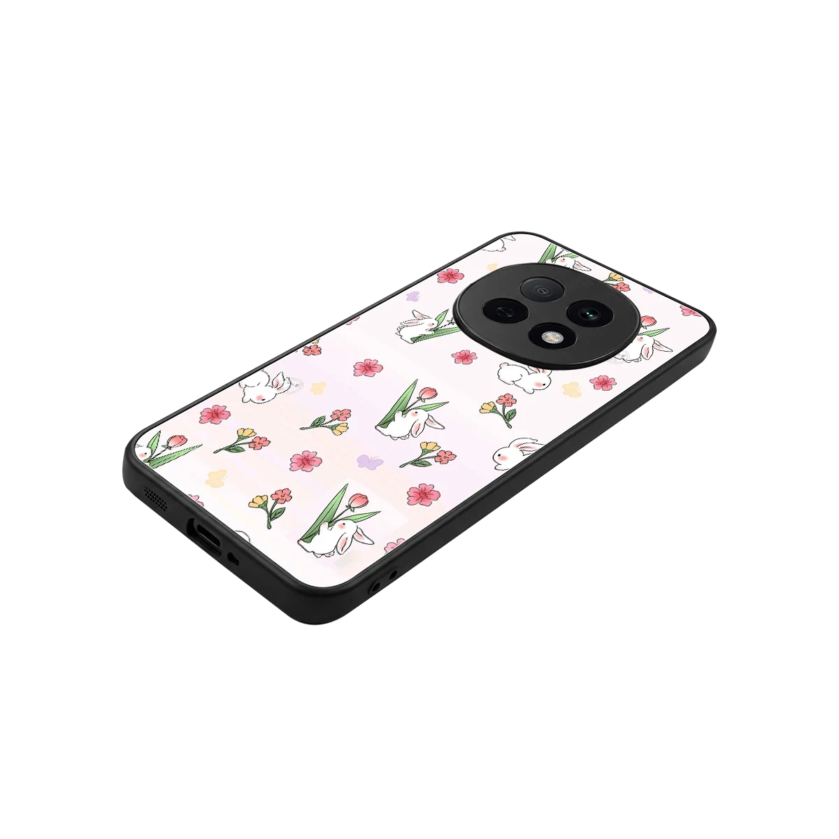 Bunny Bliss stylish phone case for oppo f29 pro 5g | glossy glass and slim fit