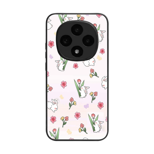 Bunny Bliss back phone cover | glass case for oppo f31 pro 5g