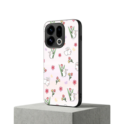 Bunny Bliss oppo find x9 mobile cover | shockproof glass phone case