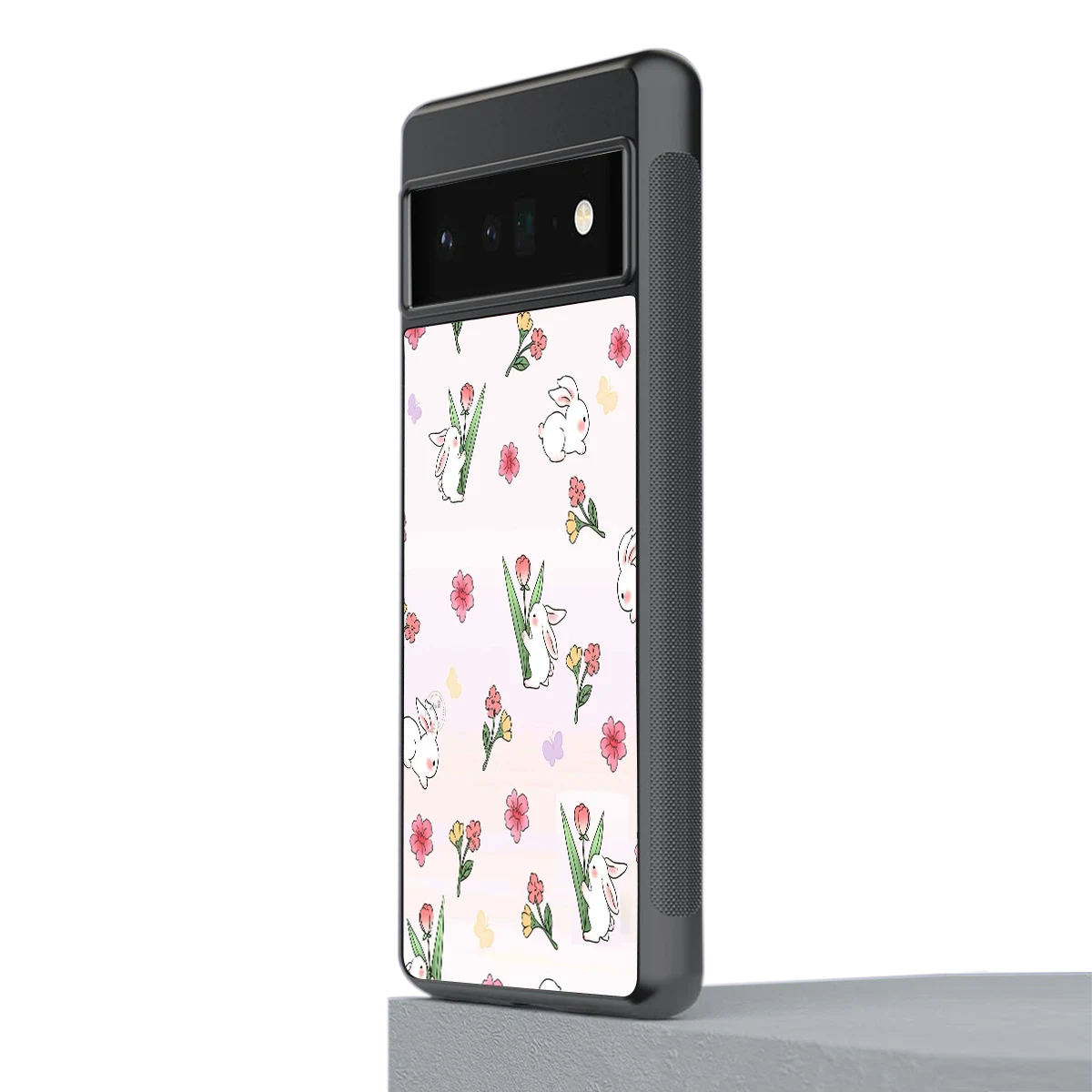 Bunny Bliss stylish phone case for google pixel 6 pro | glossy glass and slim fit