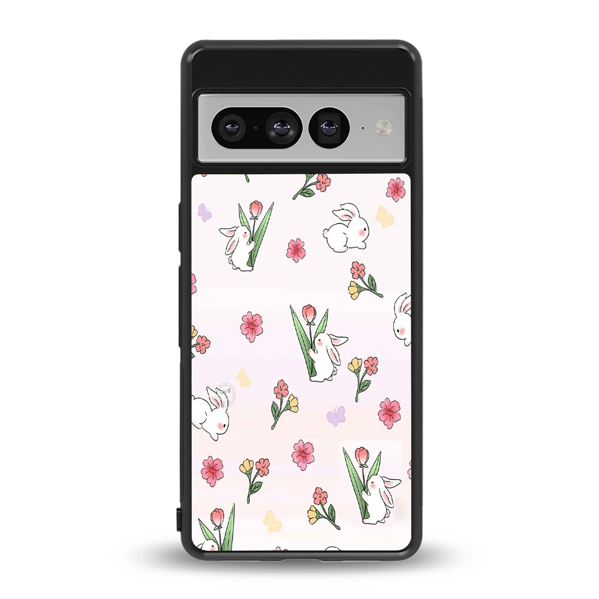 Bunny Bliss back phone cover | glass case for google pixel 7 pro