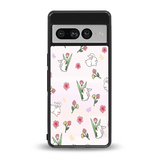 Bunny Bliss back phone cover | glass case for google pixel 7 pro