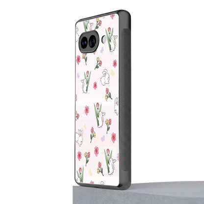 Bunny Bliss google pixel 10a mobile cover | shockproof glass phone case