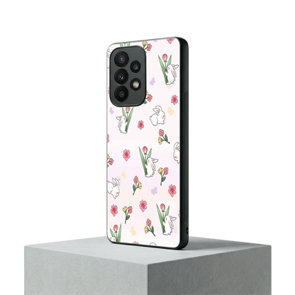 Bunny Bliss samsung galaxy a23 mobile cover | shockproof glass phone case