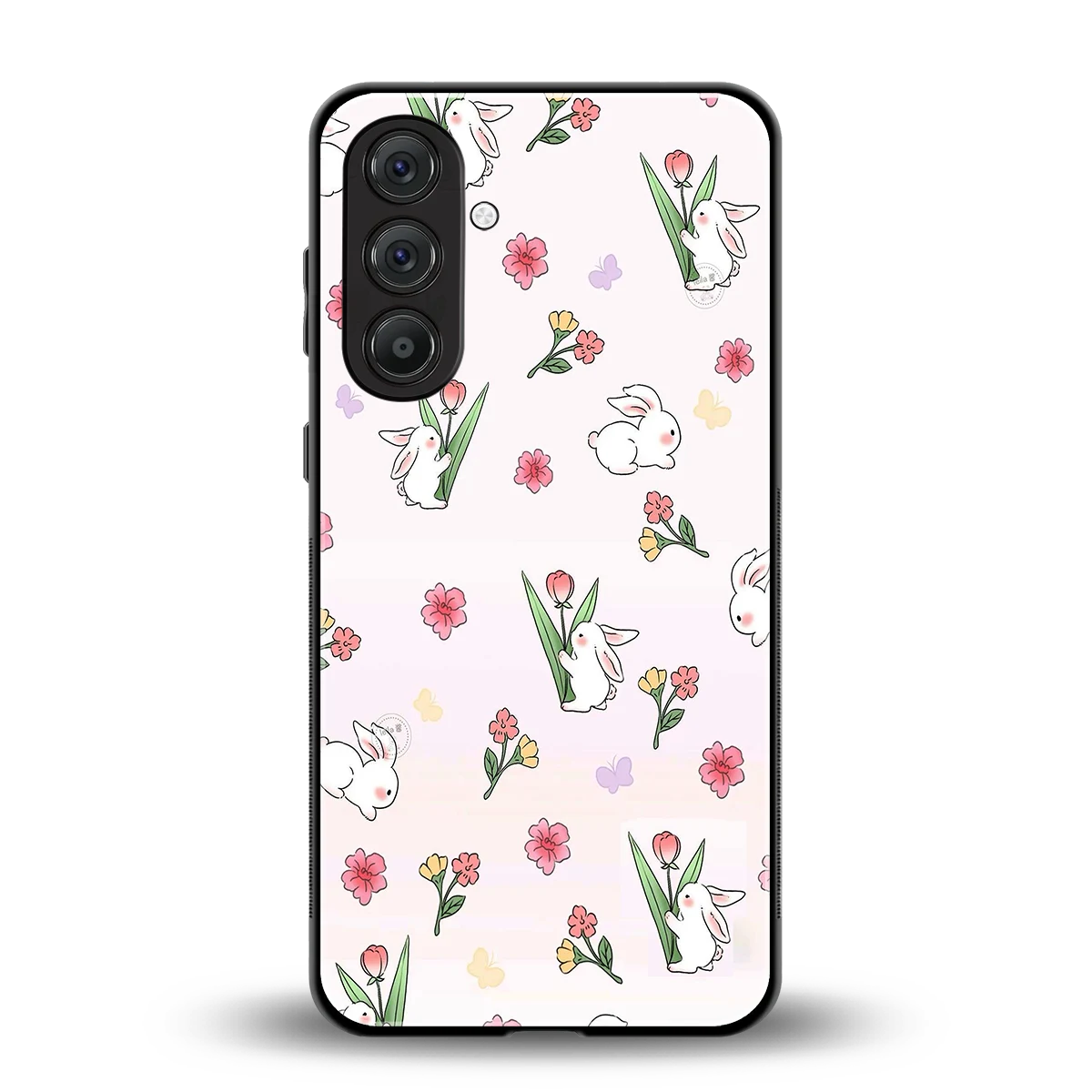 Bunny Bliss back phone cover | glass case for samsung galaxy a55 5g
