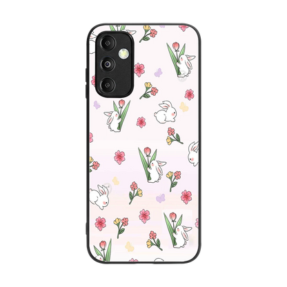 Bunny Bliss back phone cover | glass case for samsung galaxy m14 5g