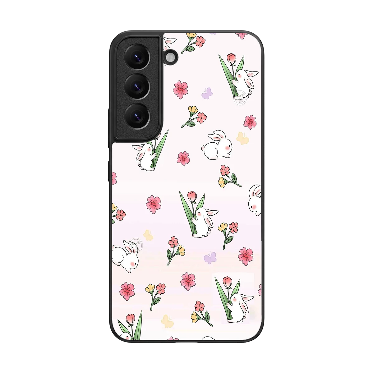 Bunny Bliss back phone cover | glass case for samsung galaxy s22