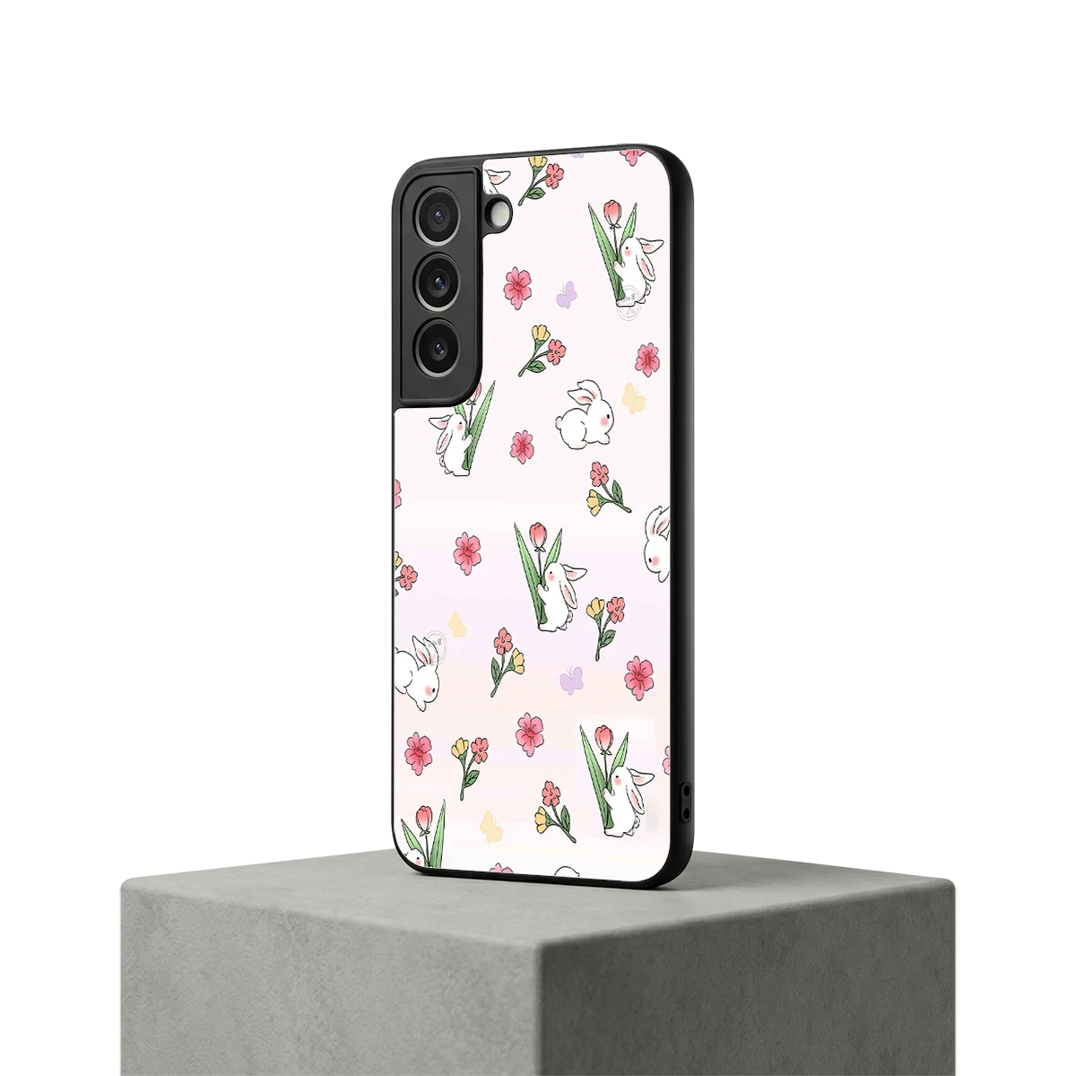 Bunny Bliss samsung galaxy s22 mobile cover | shockproof glass phone case