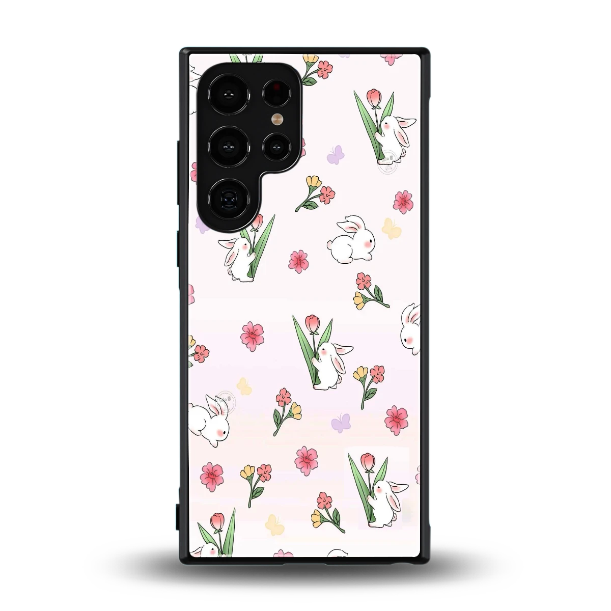 Bunny Bliss back phone cover | glass case for samsung galaxy s23 ultra