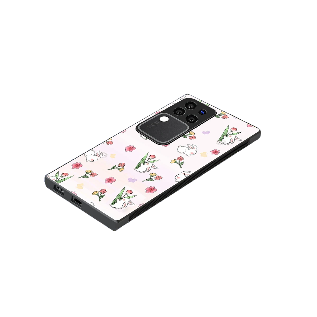 Bunny Bliss stylish phone case forvivo v30 pro | glossy glass and slim fit