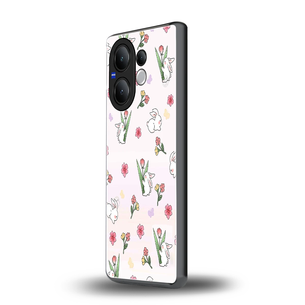 Bunny Bliss vivo v60 mobile cover | shockproof glass phone case