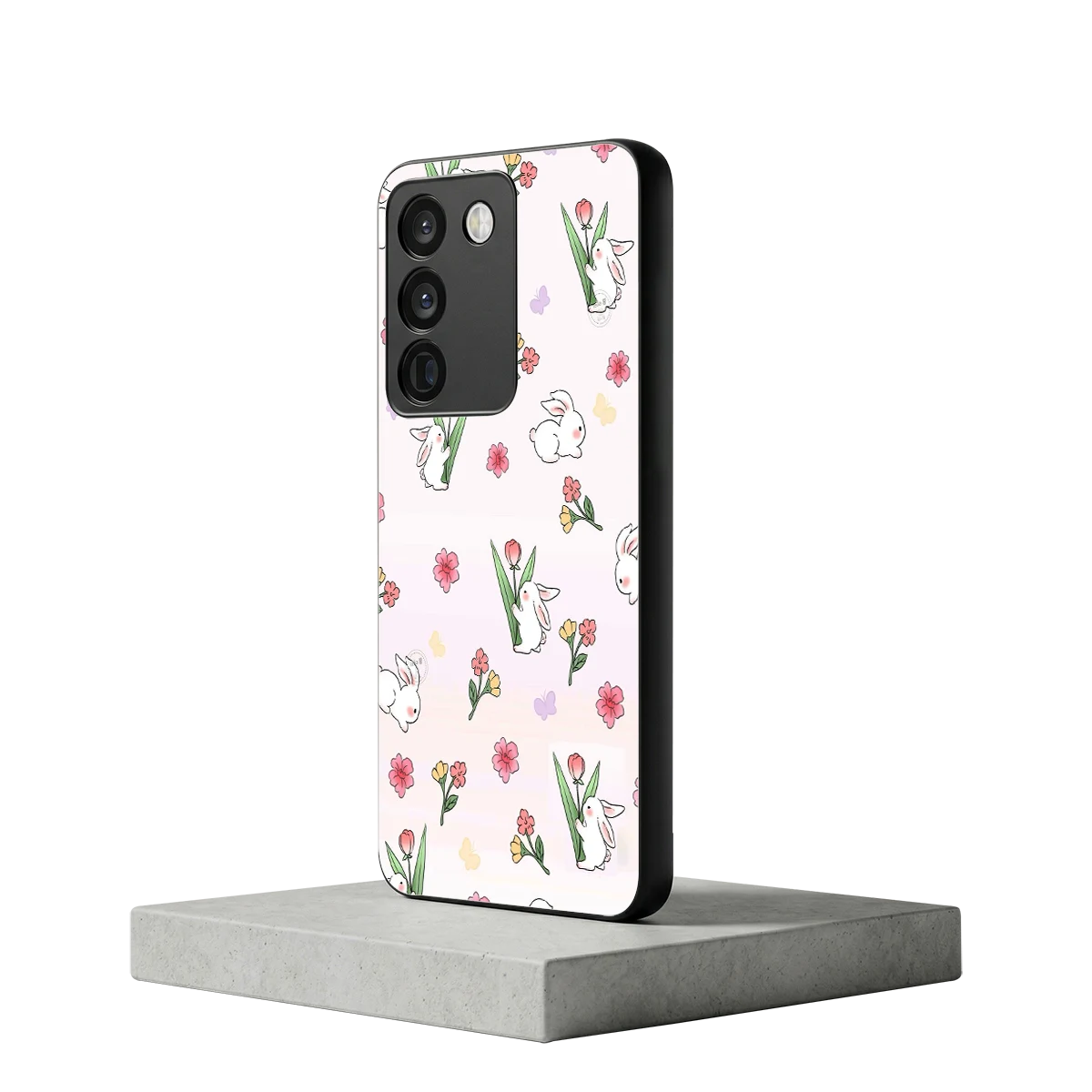 Bunny Bliss vivo y200 5g mobile cover | shockproof glass phone case
