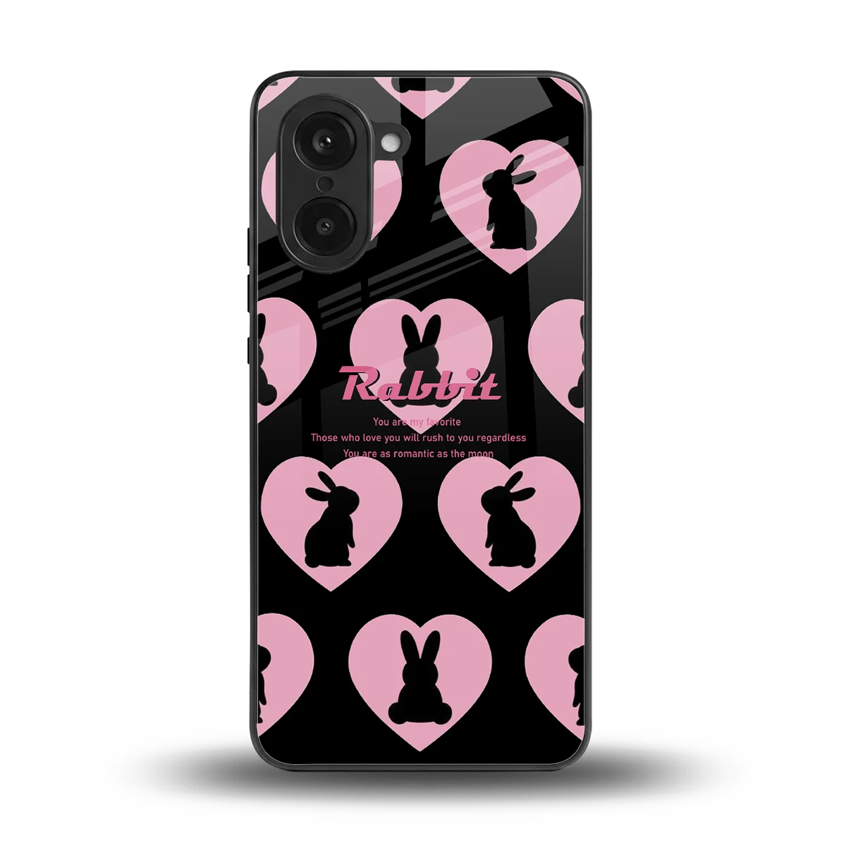 Bunny Love back phone cover | glass case for oneplus nord ce5 5g