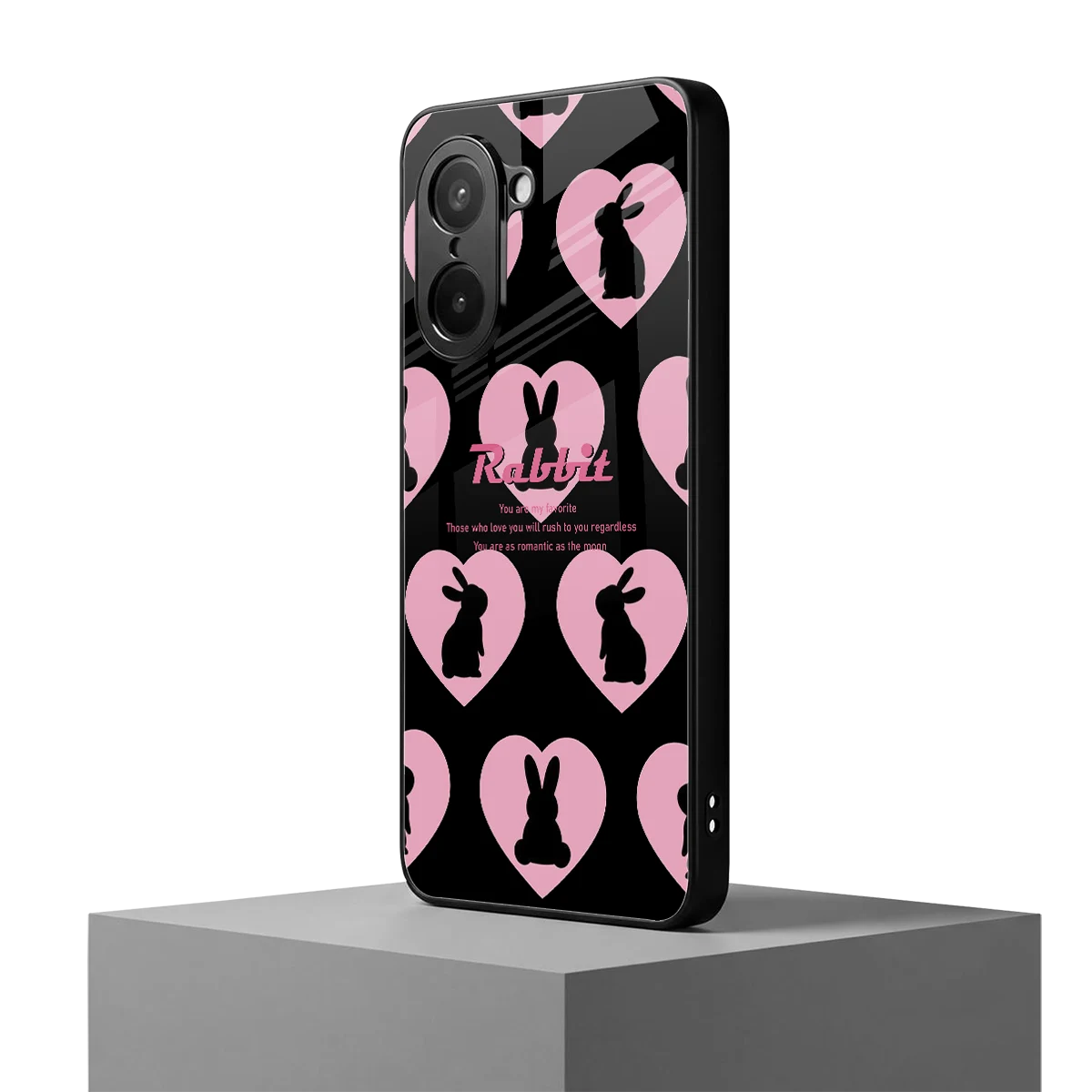 Bunny Love oneplus nord ce5 5g mobile cover | shockproof glass phone case