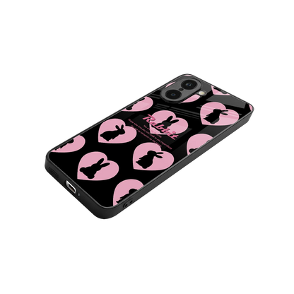 Bunny Love stylish phone case for oneplus nord ce5 5g | glossy glass and slim fit