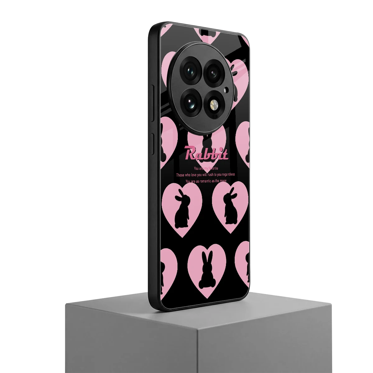 Bunny Love oneplus 13 mobile cover | shockproof glass phone case