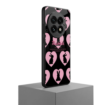 Bunny Love oneplus 13 mobile cover | shockproof glass phone case