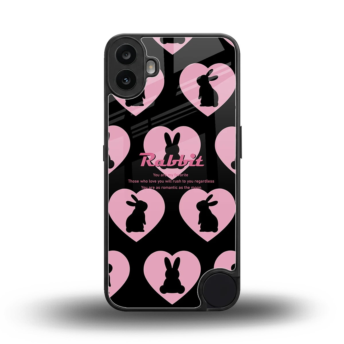 Bunny Love back phone cover | glass case for cmf nothing phone 1