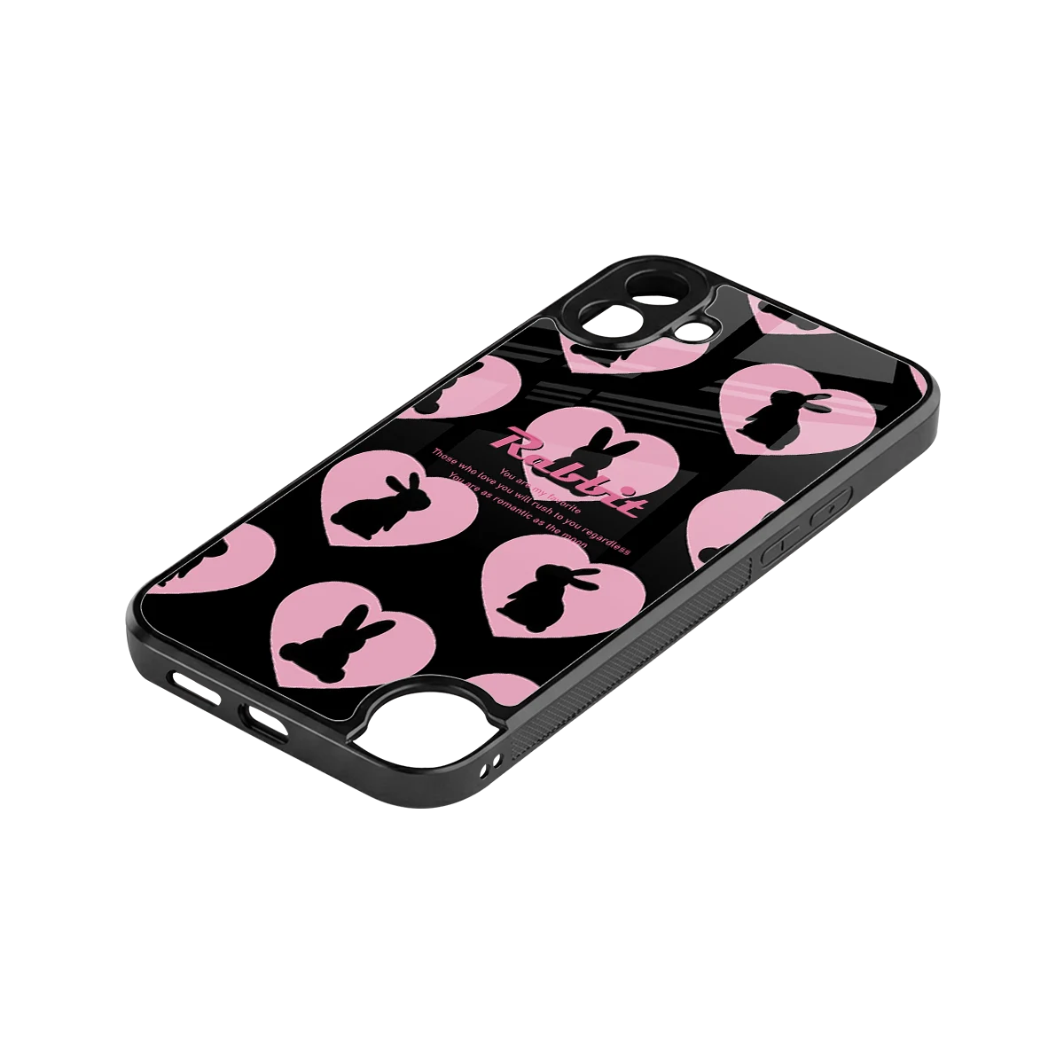 Bunny Love stylish phone case for cmf nothing phone 1 | glossy glass and slim fit