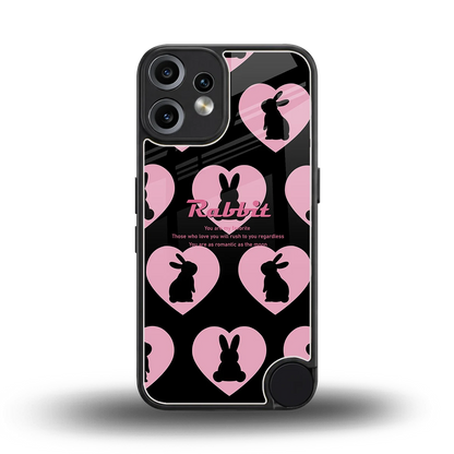 Bunny Love back phone cover | glass case for cmf nothing phone 2 pro