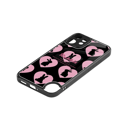 Bunny Love stylish phone case for cmf nothing phone 2 pro | glossy glass and slim fit