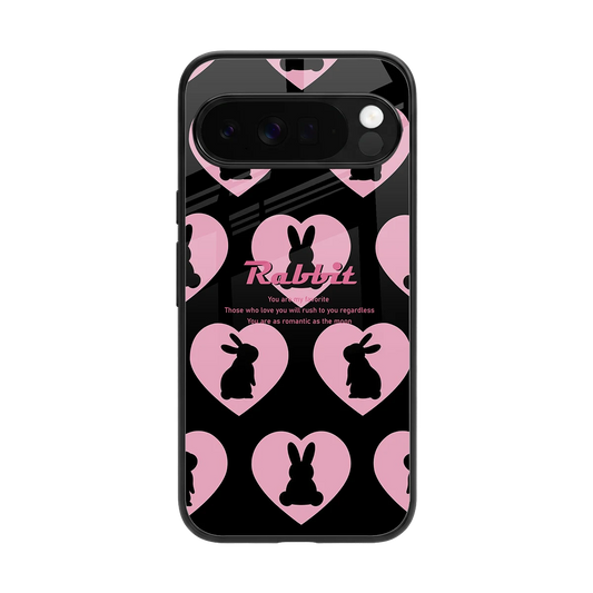 Bunny Love back phone cover | glass case for google pixel 10 pro xl