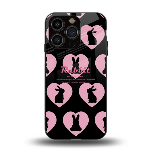Bunny Love back phone cover | glass case for iphone 13 pro