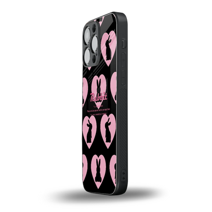 Bunny Love iphone 15 pro max mobile cover | shockproof glass phone case