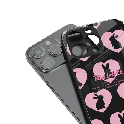Bunny Love Phone Case for Iphone 16 | Glass Case