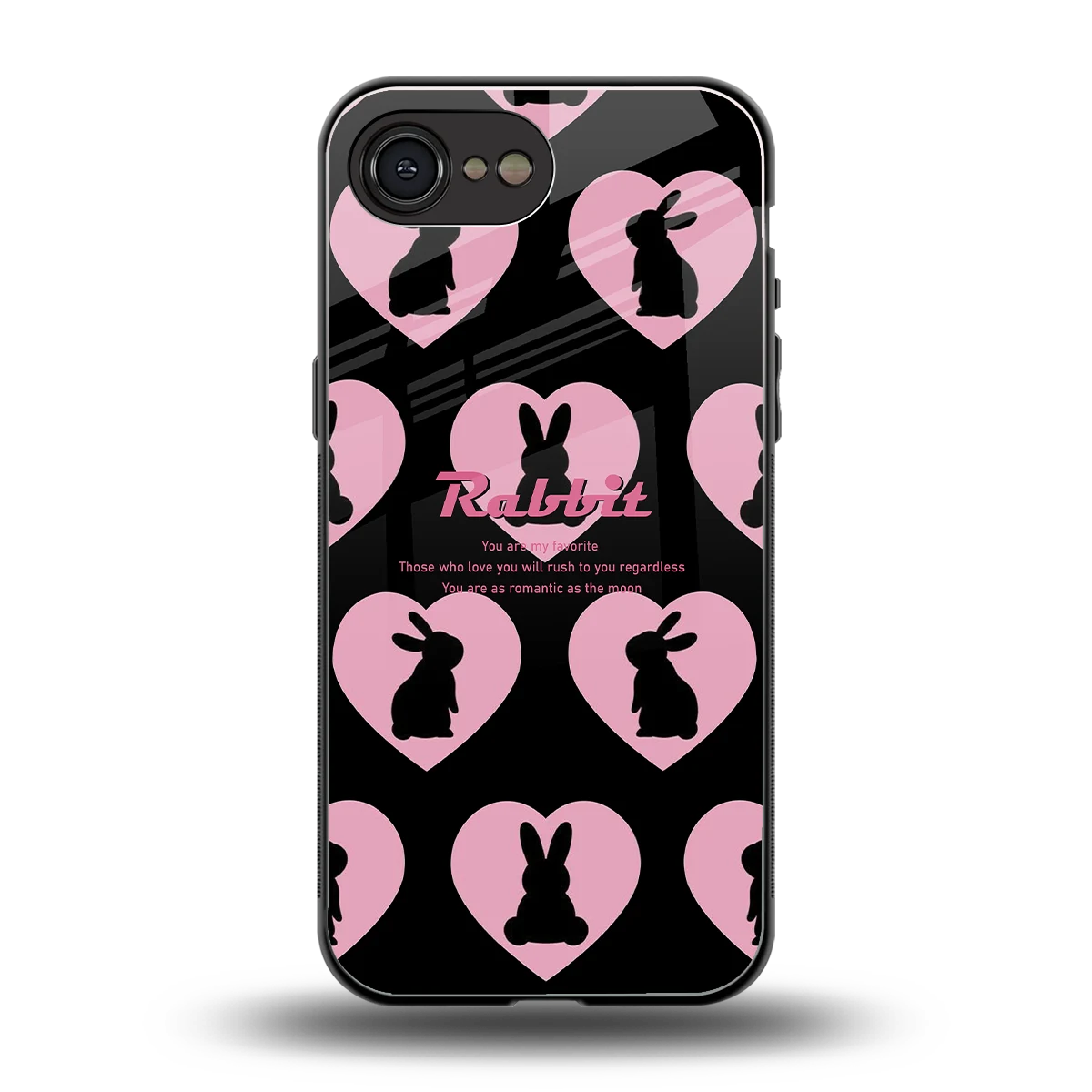 Bunny Love back phone cover | glass case for iphone 17e