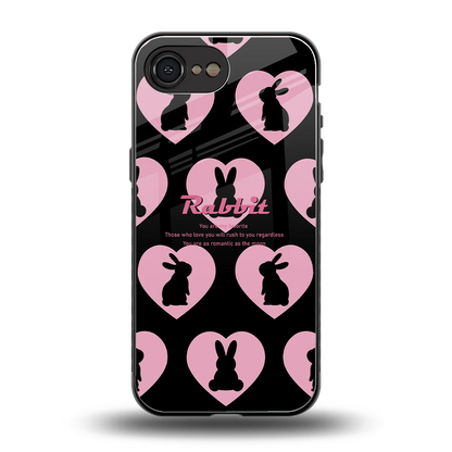 Bunny Love back phone cover | glass case for iphone 17e